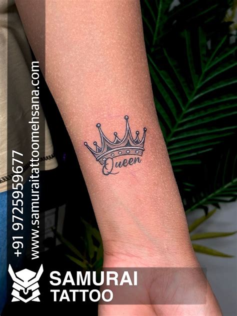 custom crown tattoo designs